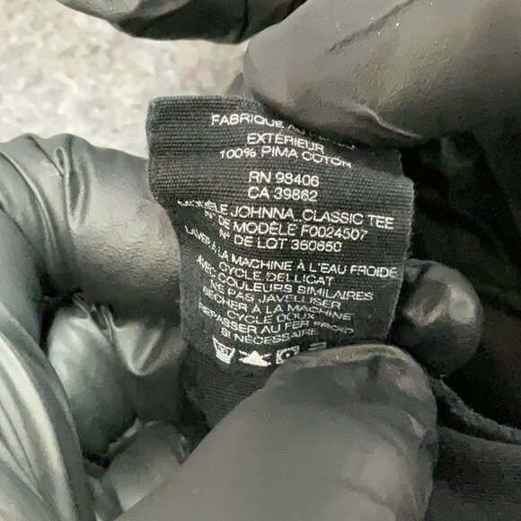 Theory ribbed black tee NWT - Picture 7 of 8